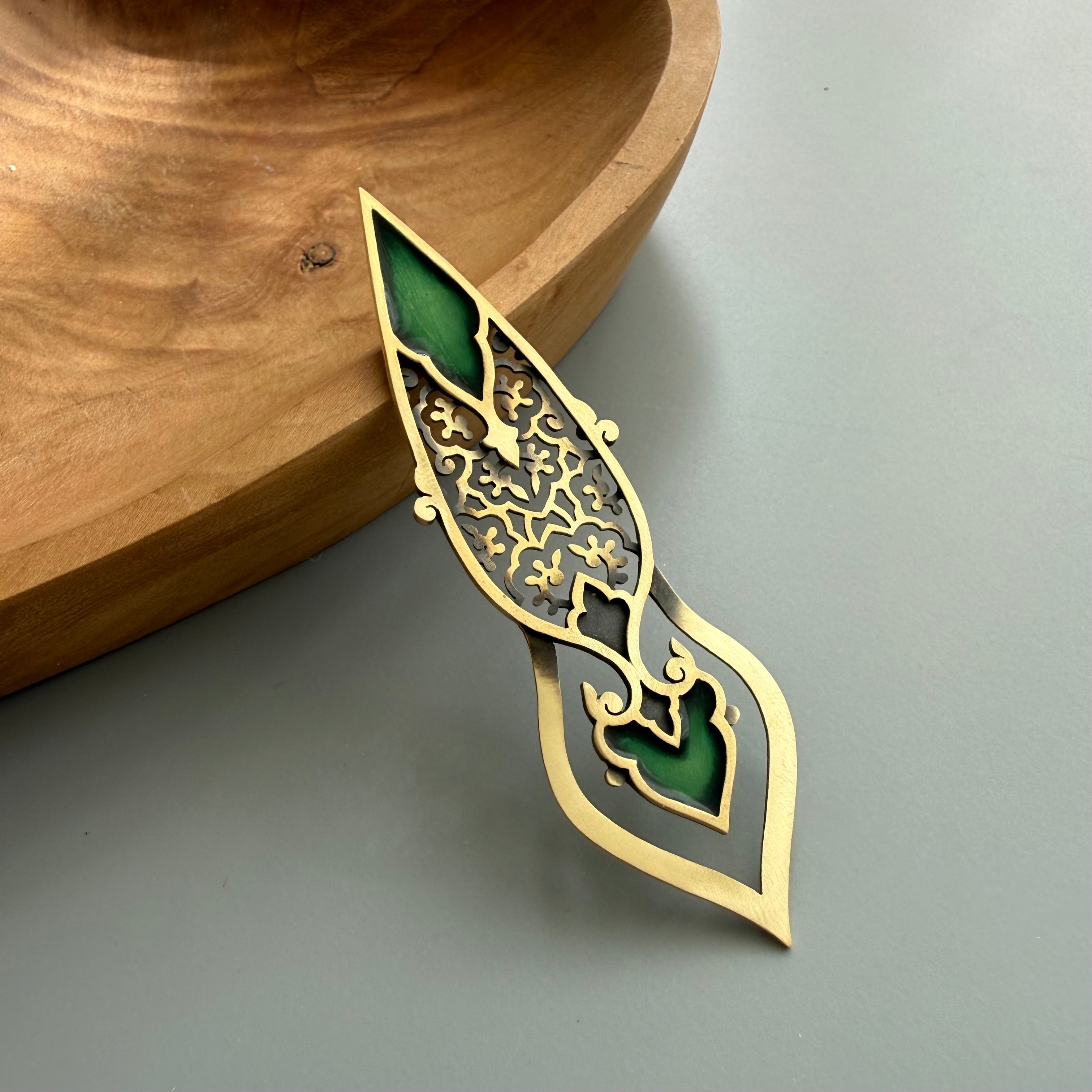 Handmade Engraved Persian Bookmark : Passion of Growth - AFRA ART GALLERY