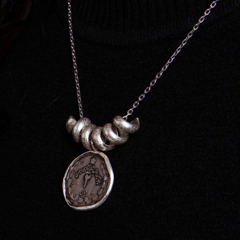 Persian Necklace Old Telephone Necklace: Persian Jewelry-AFRA ART GALLERY