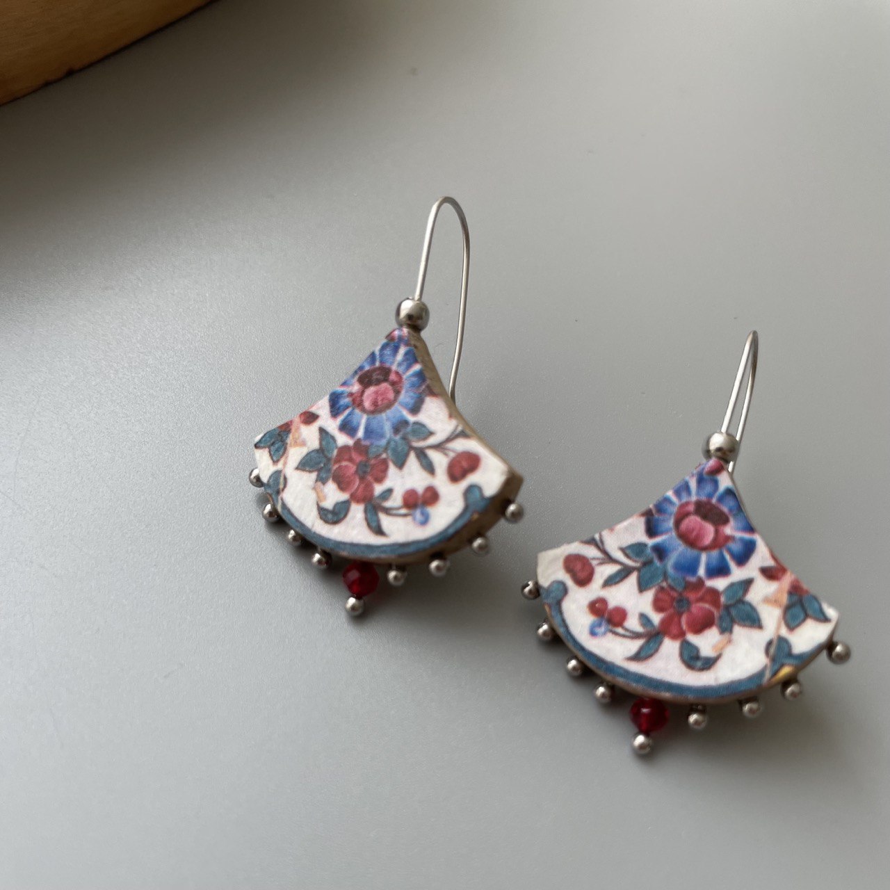 Persian Earrings-Dangle Earrings with Persian Pattern: Persian Jewelry-AFRA ART GALLERY