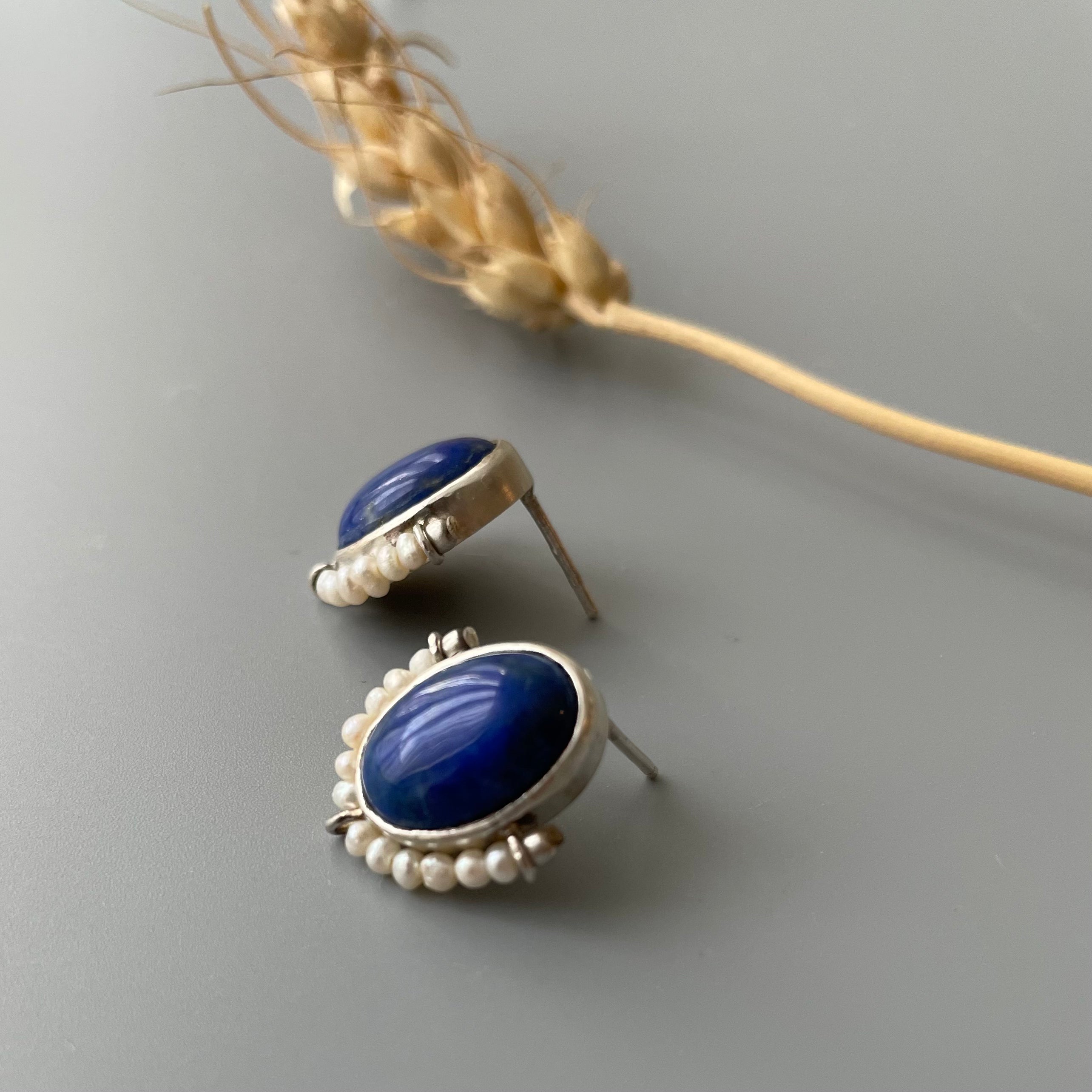 Persian Necklace Handmade Minimal Silver Set with Natural Gemstone: Persian Jewelry-AFRA ART GALLERY