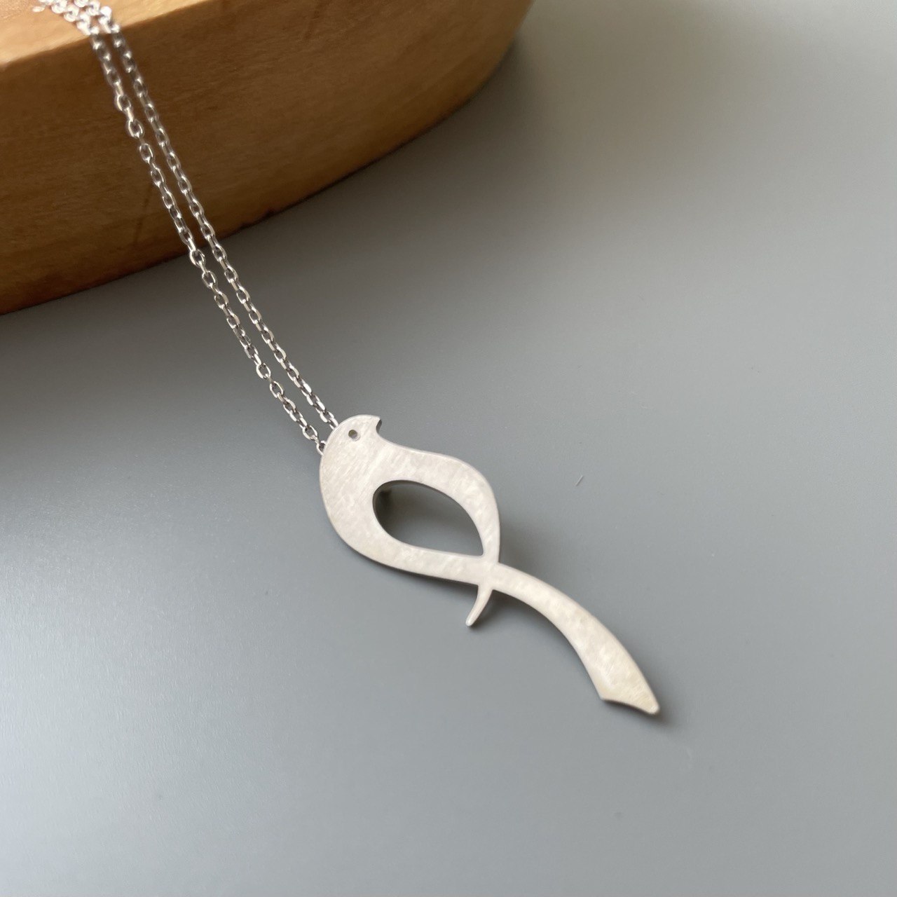 Persian Necklace Handmade Bird-Shaped Silver Necklace: Persian Jewelry-AFRA ART GALLERY
