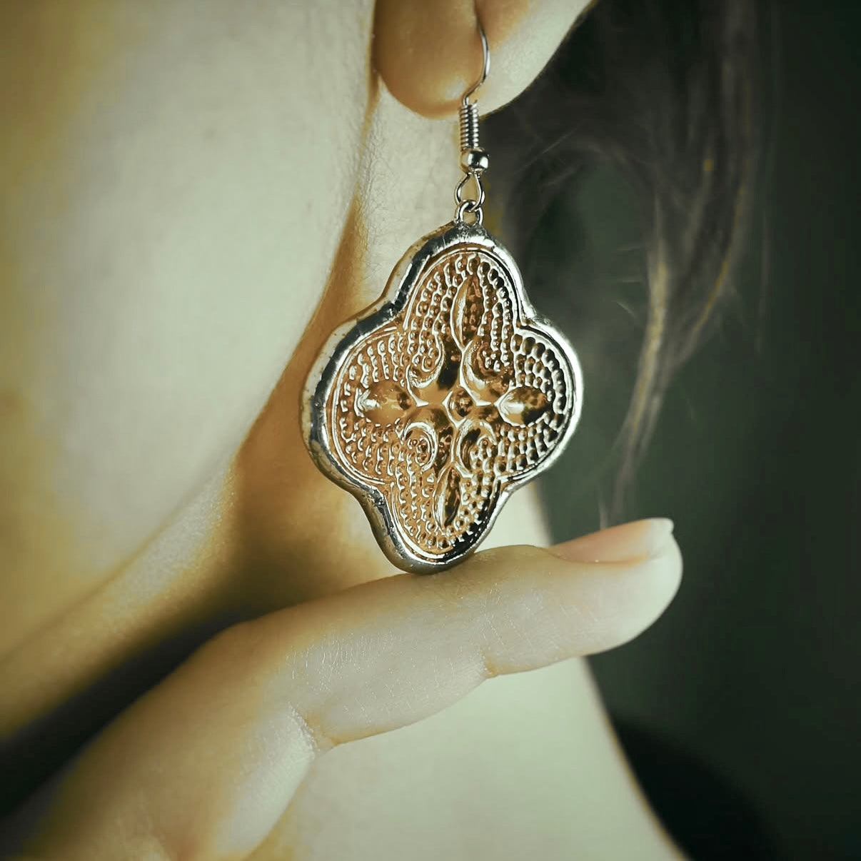Handmade Nostalgia Glass Earrings