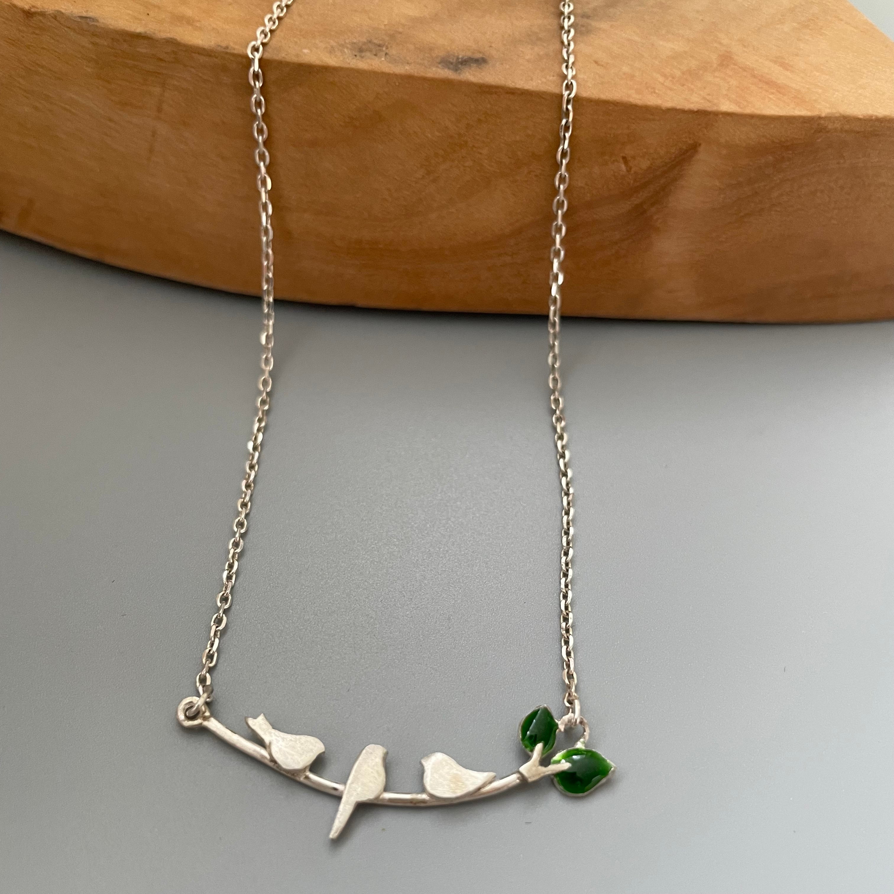Persian Necklace Handmade Persian Necklace with Birds Symbol: Persian Jewelry-AFRA ART GALLERY
