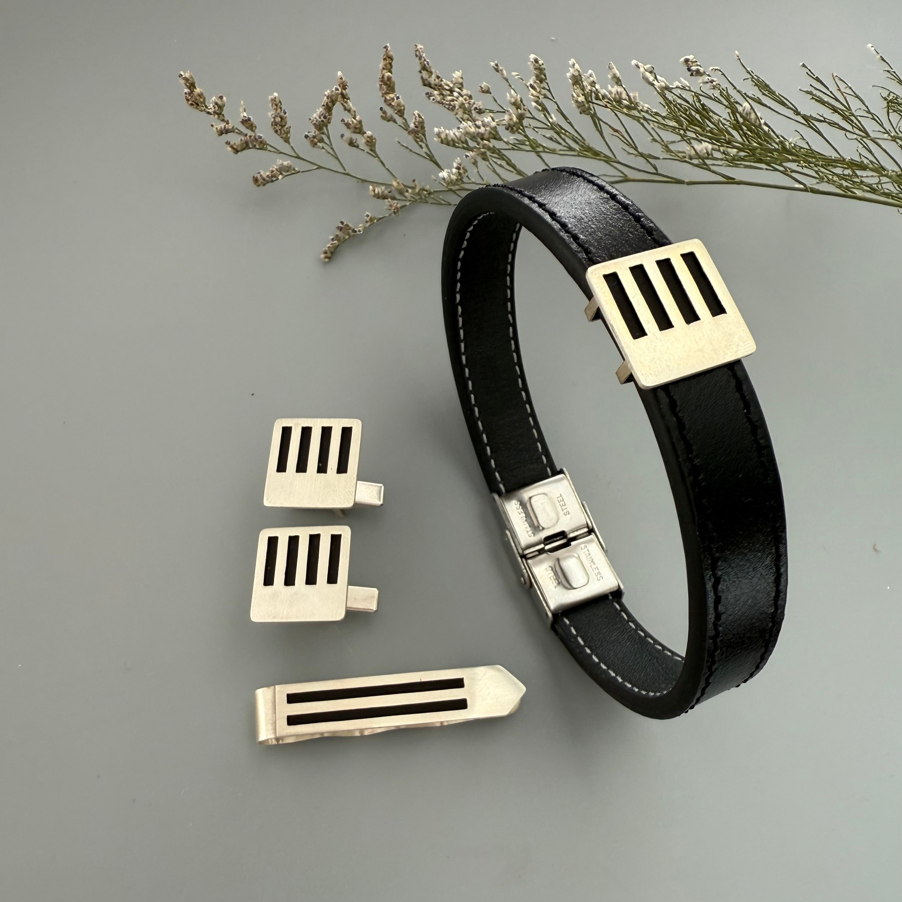 Persian Men's Jewelry-Classic Silver Men's Bracelet:Persian Jewelry-AFRA ART GALLERY