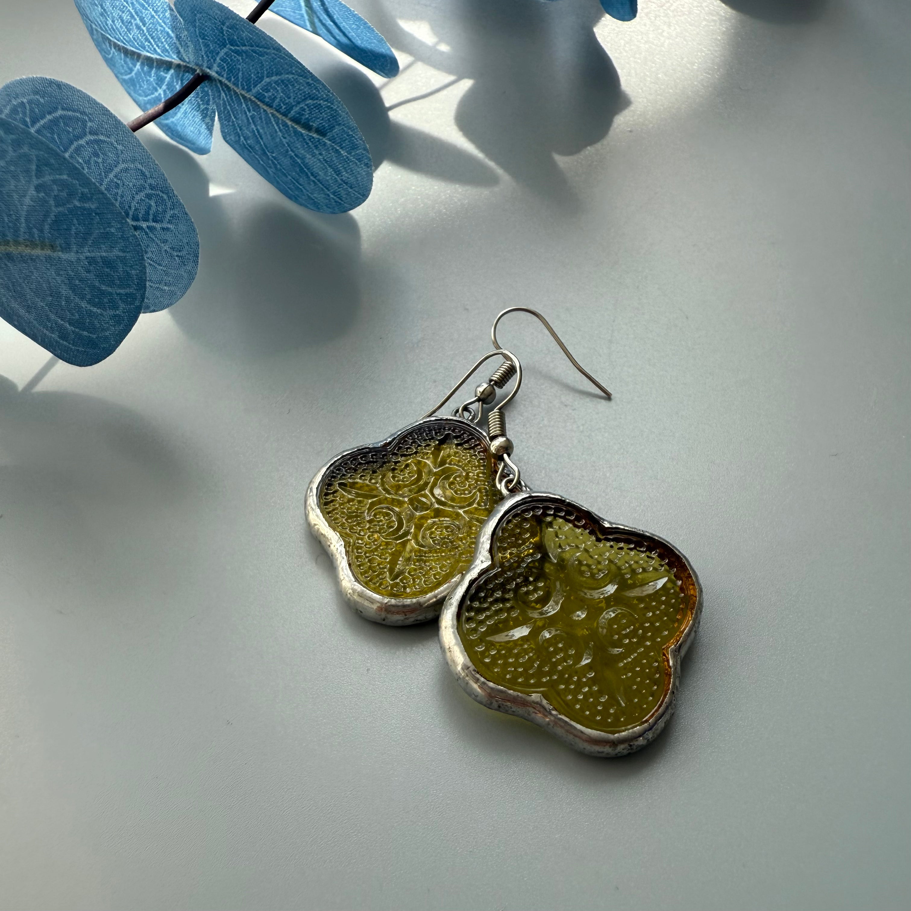 Handmade Nostalgia Glass Earrings