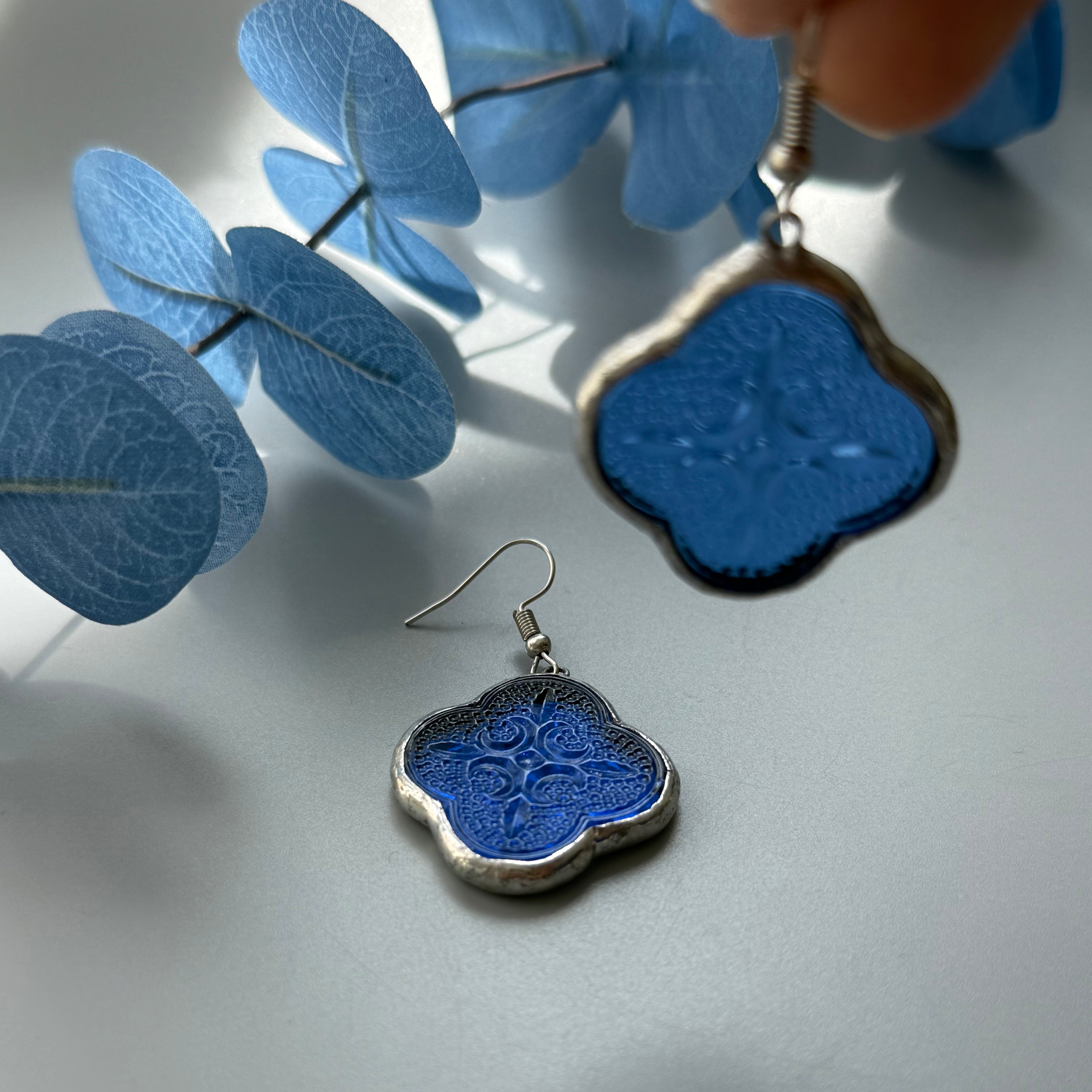 Handmade Nostalgia Glass Earrings