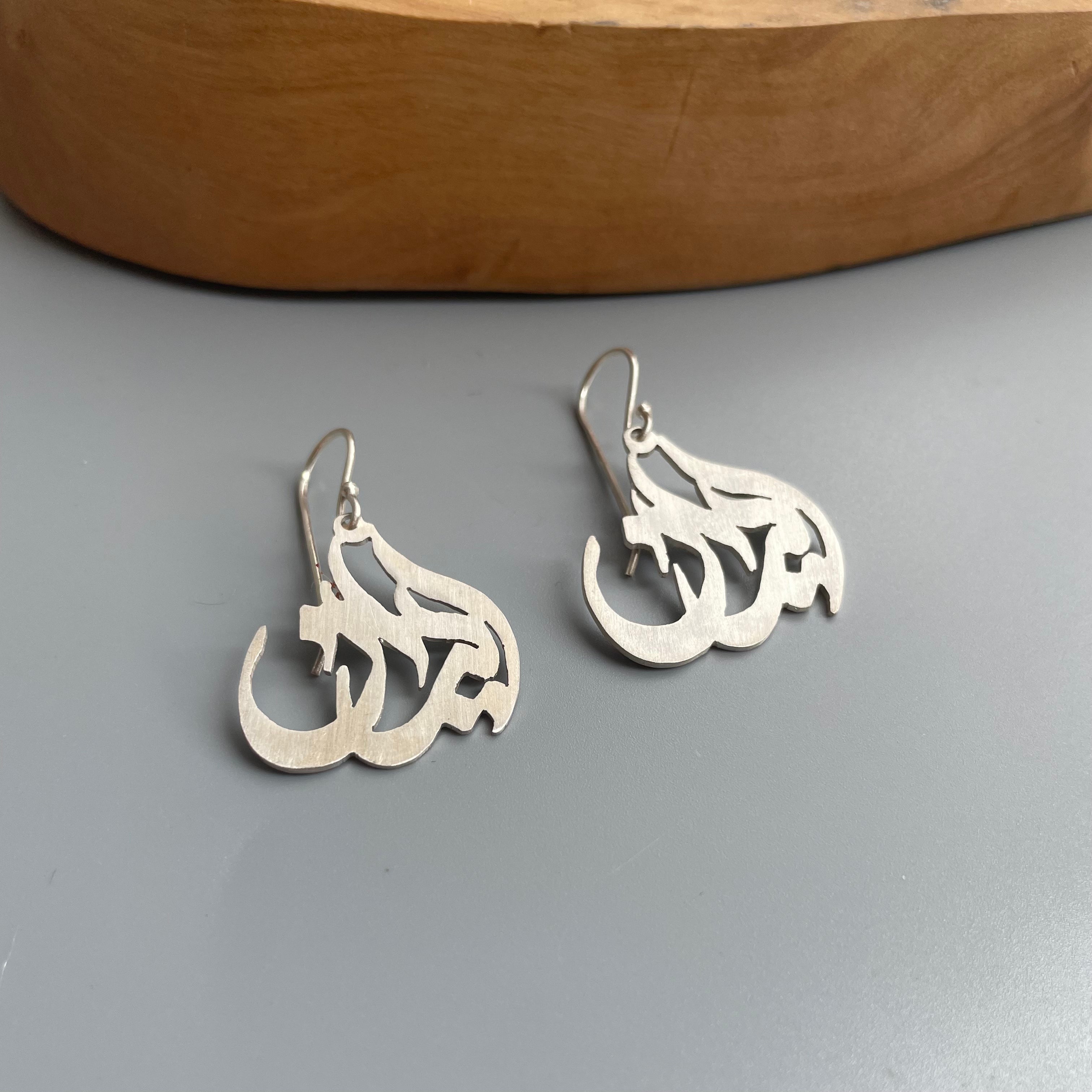 Persian Earrings Iran Dangle Earrings:Persian Jewelry-AFRA ART GALLERY