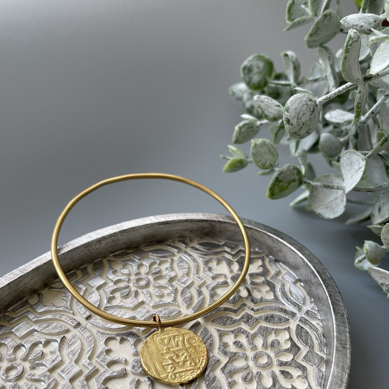 Minimal Bracelet with Persian Coin Charm