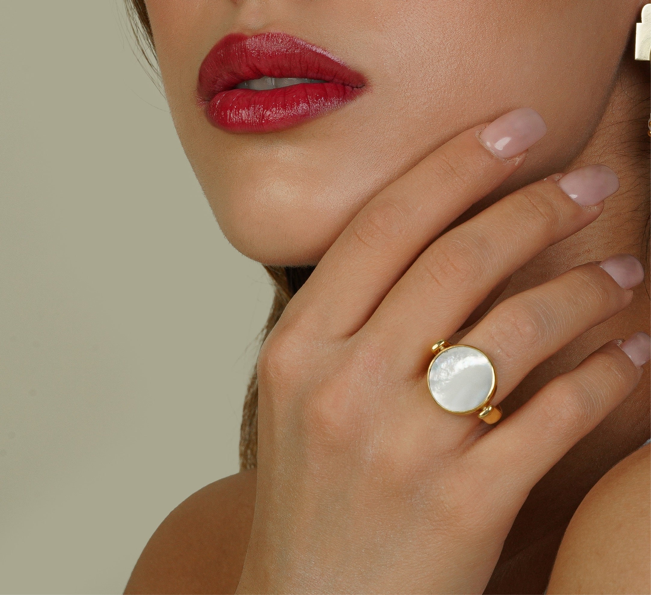 Persian Rings-Double Side Ring With Persian Style: Persian Jewelry-AFRA ART GALLERY