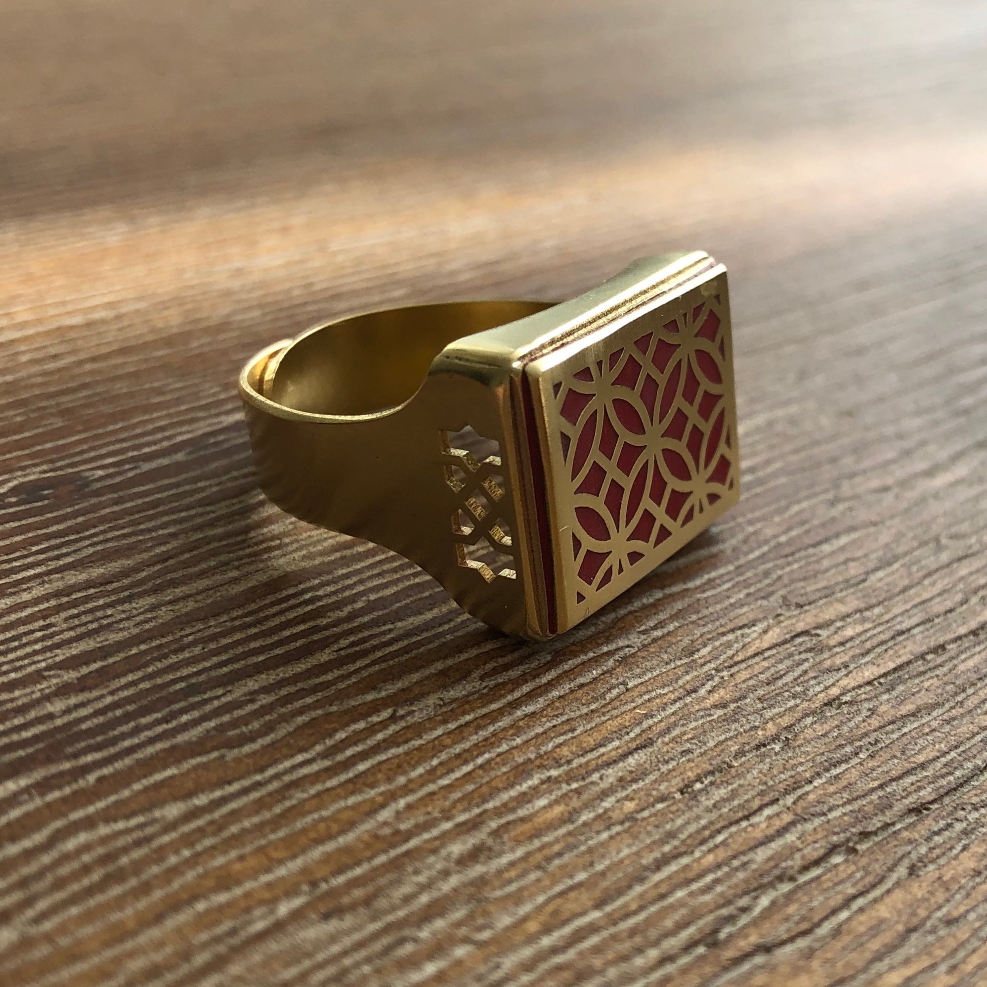 Mens discount brass rings