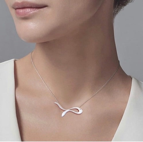 Persian Necklace Handmade Minimal Silver Necklace: Persian Jewelry-AFRA ART GALLERY