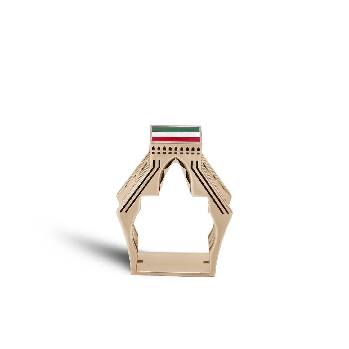 Persian Rings-"For My Homeland" Azadi Tower Ring: Persian Jewelry-AFRA ART GALLERY