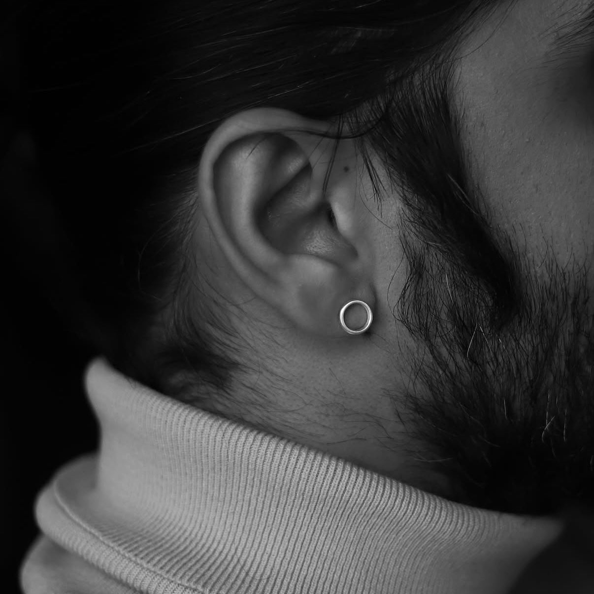 Handmade Tiny Earrings for Men - AFRA ART GALLERY