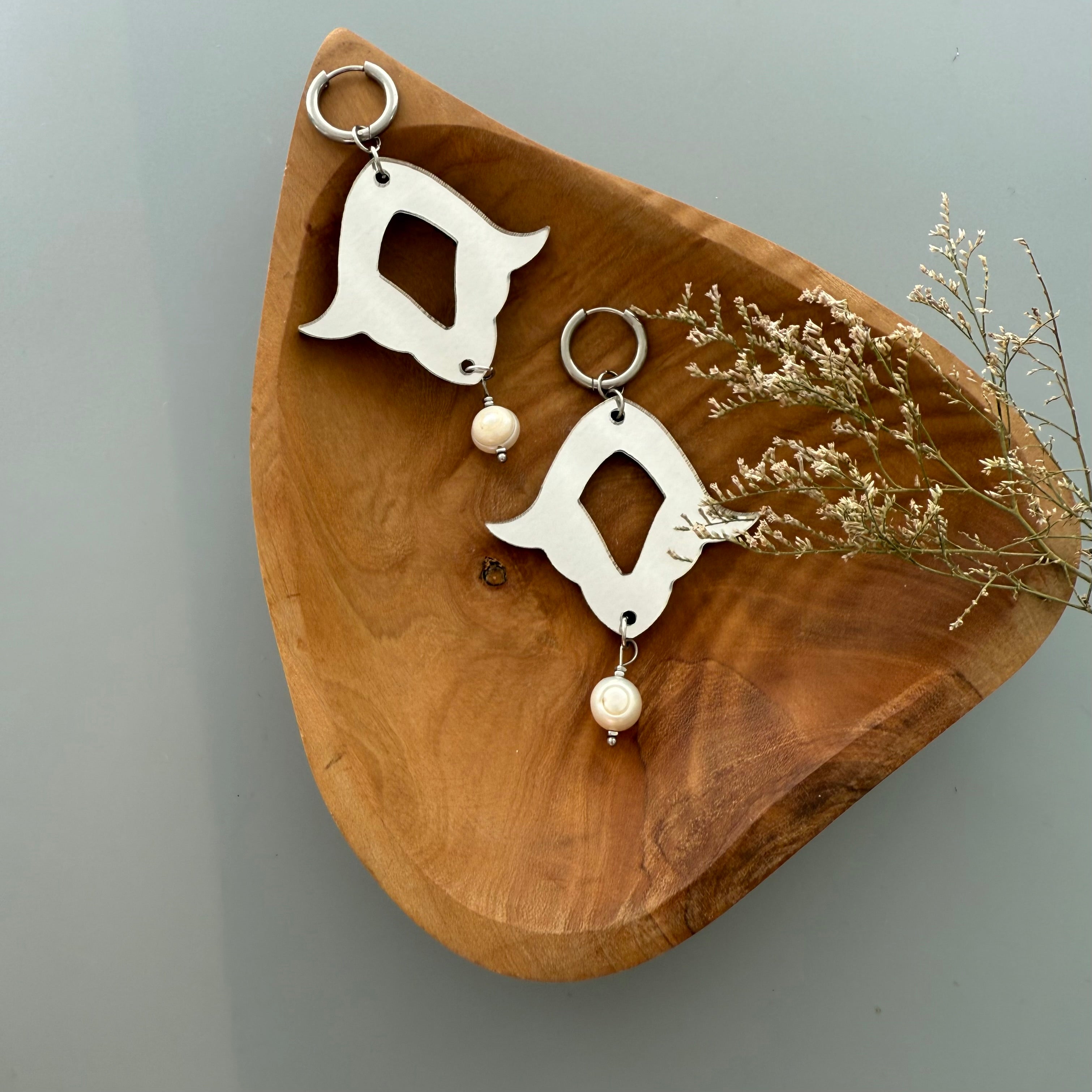 Persian Dangle Mirror Earrings