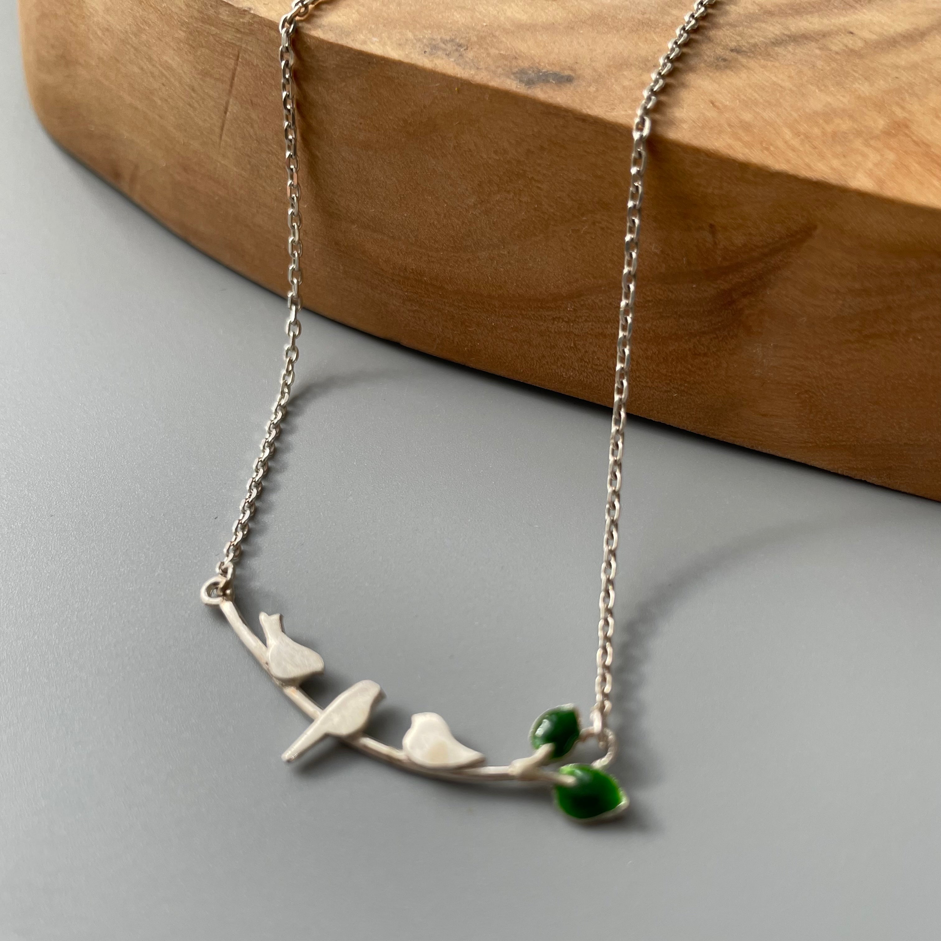 Handmade Persian Necklace with Birds Symbol