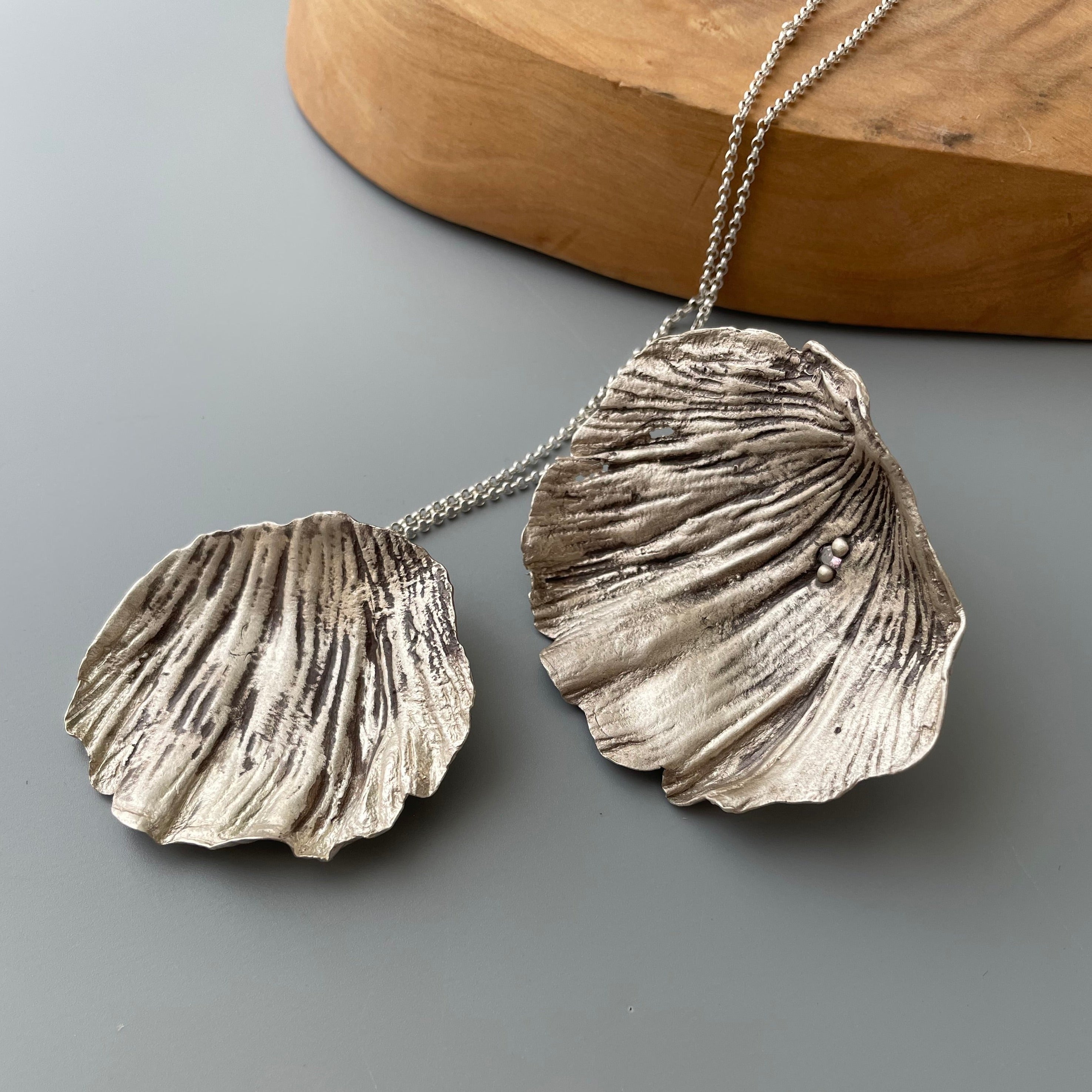 Persian Necklace Silver Poppy Leaf Ring and Necklace: Persian Jewelry-AFRA ART GALLERY