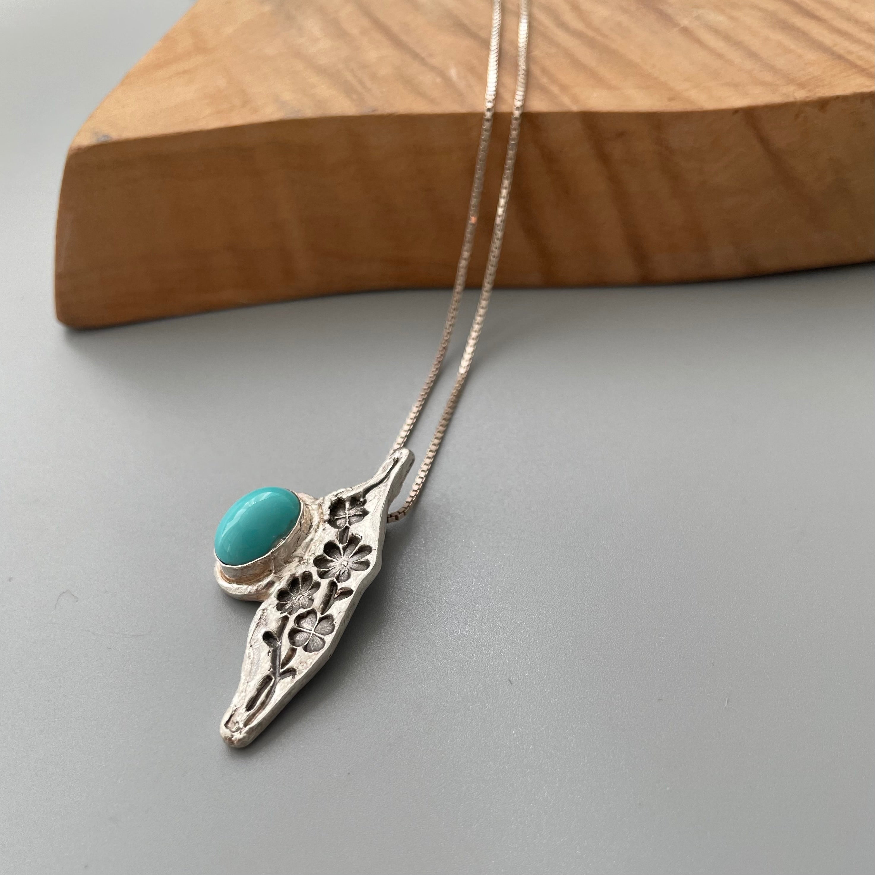 Persian Necklace-Handmade Silver Necklace with Engraving and Turquoises:Persian Jewelry-AFRA ART GALLERY