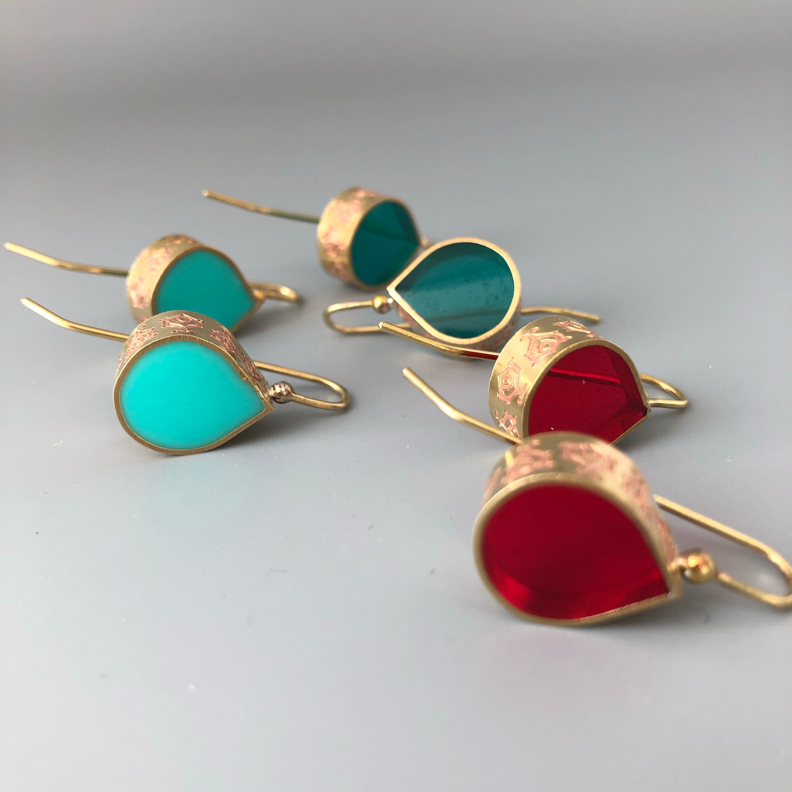 Persian Minimal-Brass Minimalr Persian earrings-Persian jewelry