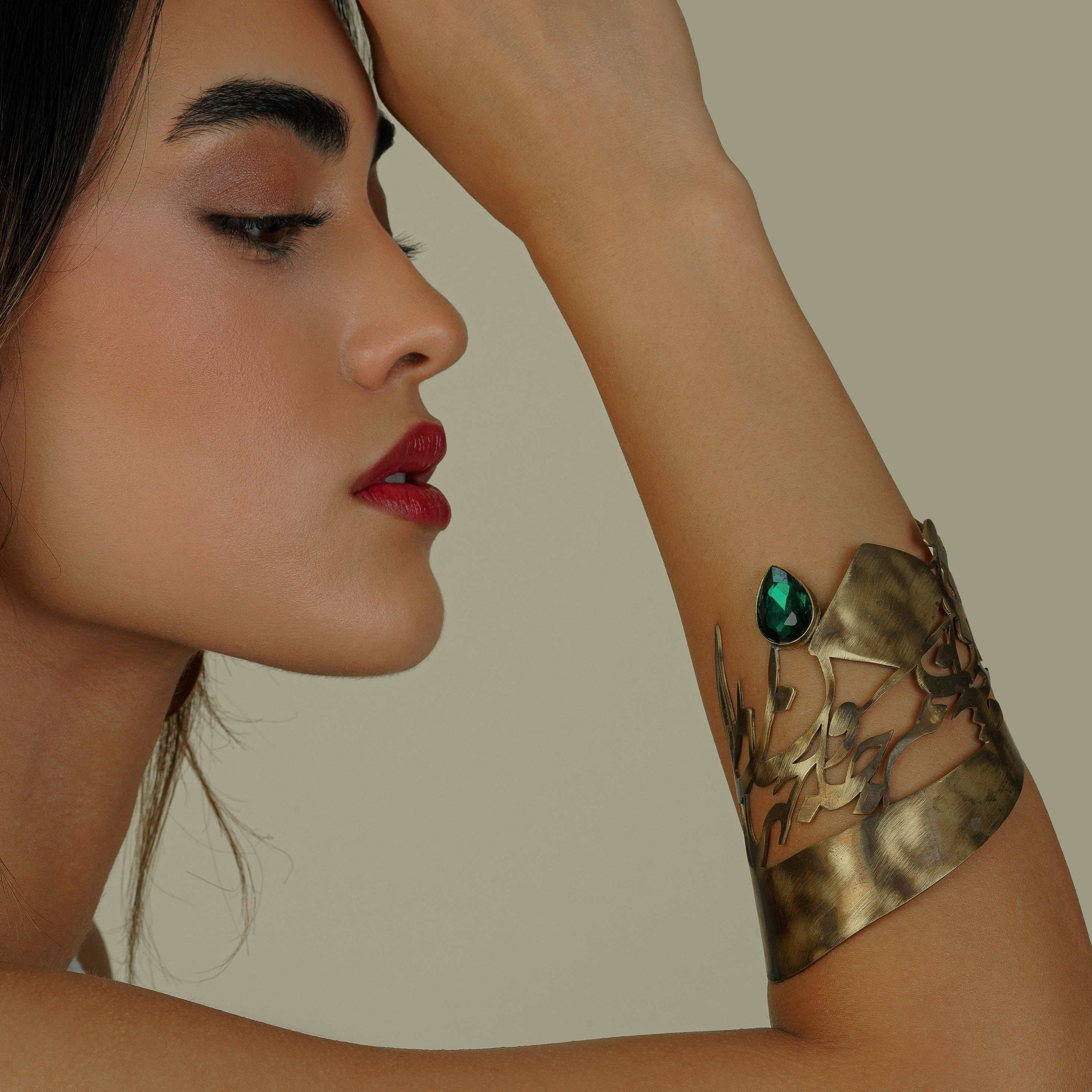 Persian Calligraphy Jewelry-Handmade Persian Calligraphy Bangle: Persian Jewelry-AFRA ART GALLERY