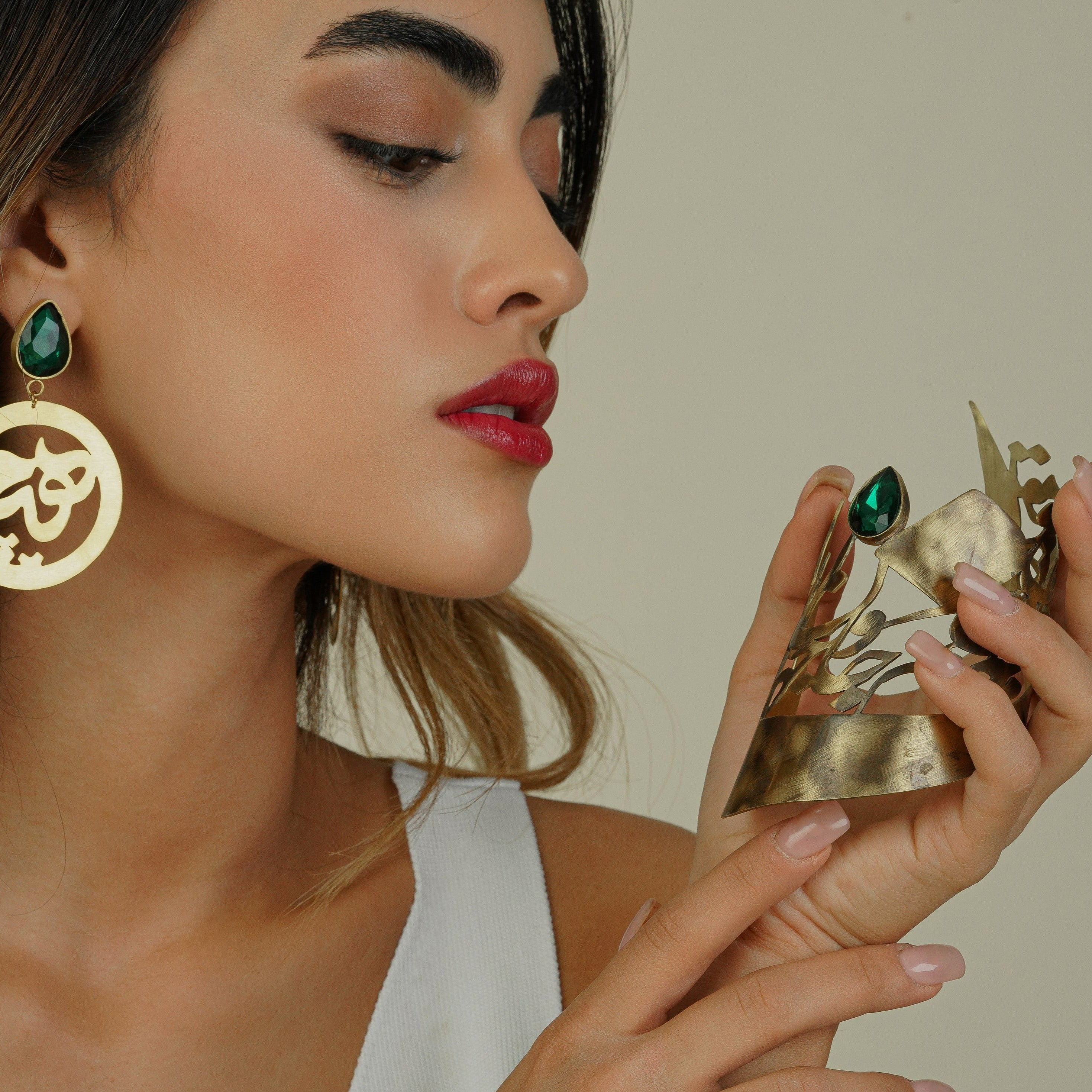 Persian Calligraphy Jewelry-Handmade Persian Calligraphy Bangle: Persian Jewelry-AFRA ART GALLERY
