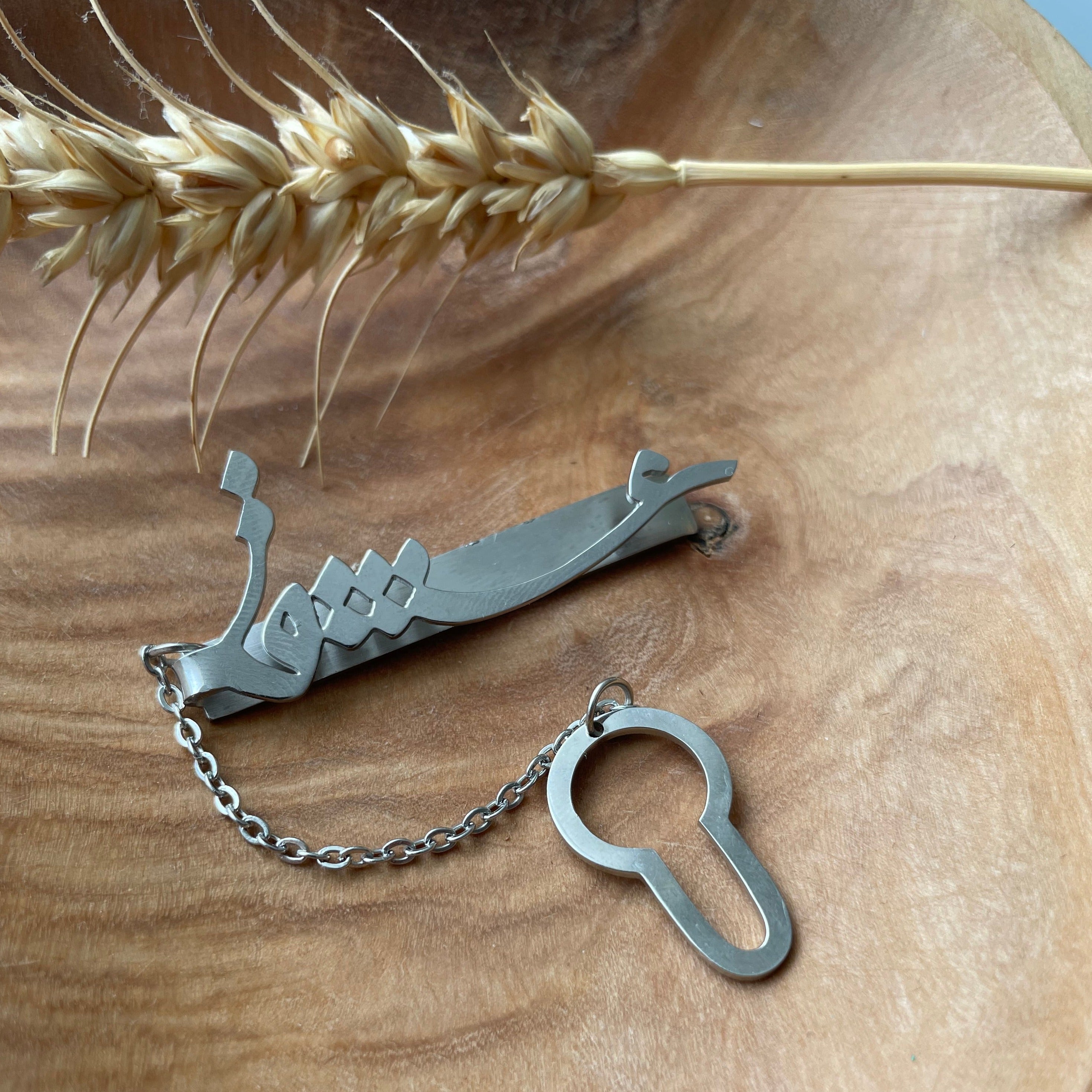 Persian Tie Bar with Calligraphy in Farsi