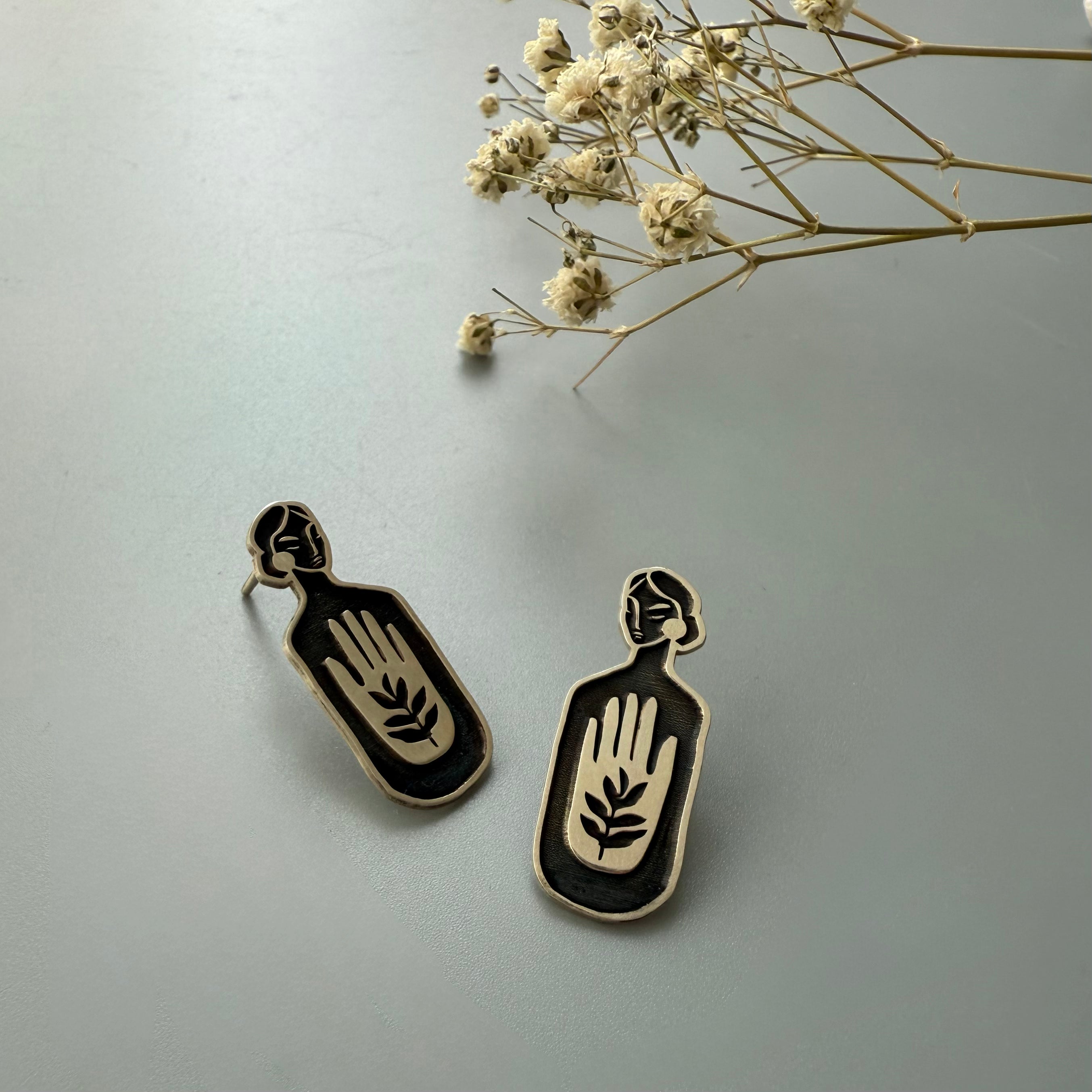 Handmade Minimal Design  Hope Earrings