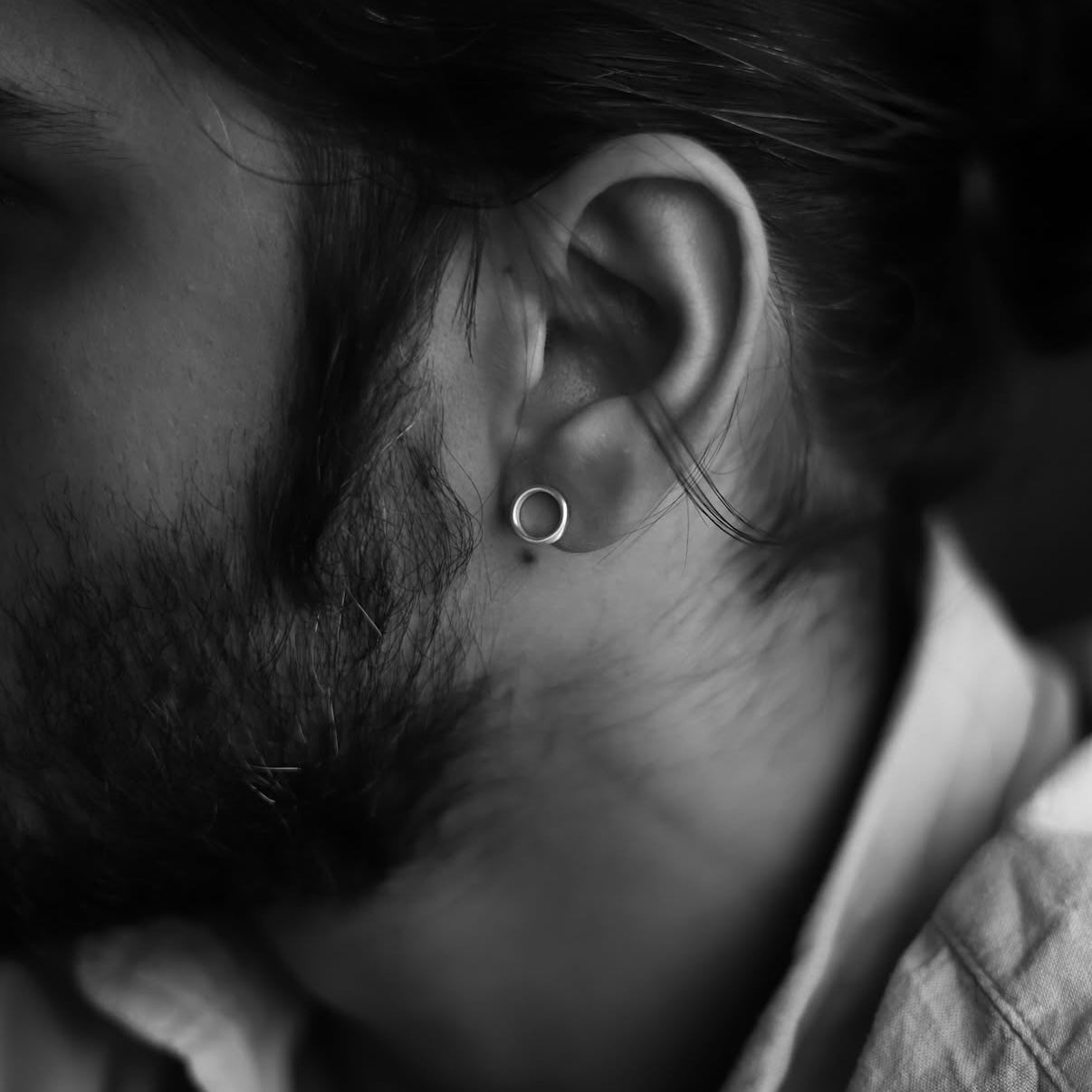 Handmade Tiny Earrings for Men - AFRA ART GALLERY