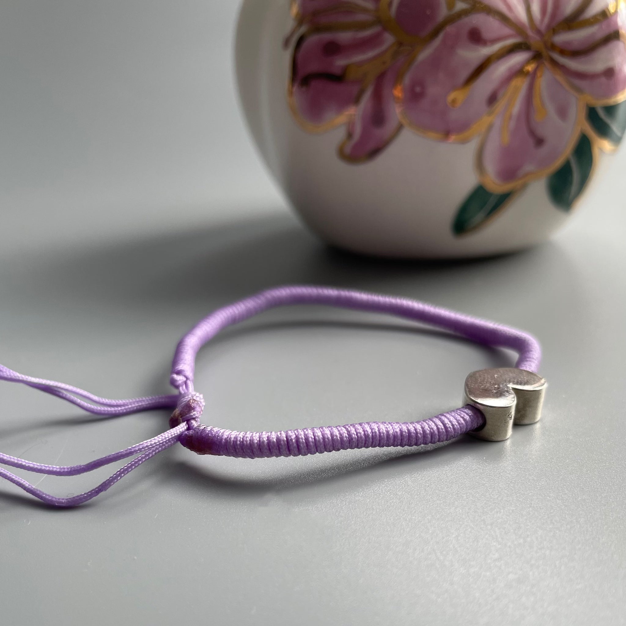 Persian Bracelets-Handmade Minimal Heart Silver Bracelet: Persian Jewelry-AFRA ART GALLERY