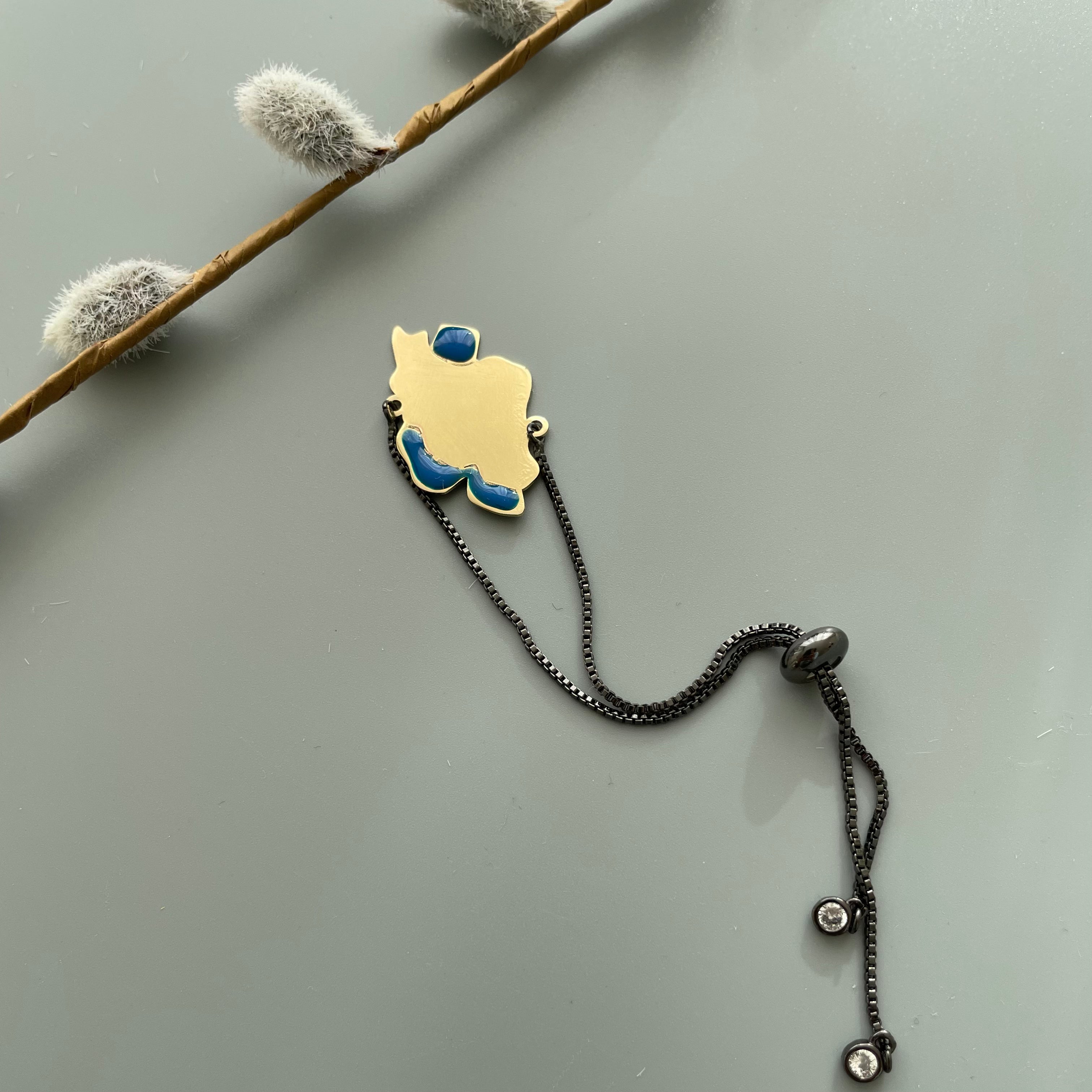 Persian Bracelets-Iran Map Bracelet: Persian Jewelry-AFRA ART GALLERY