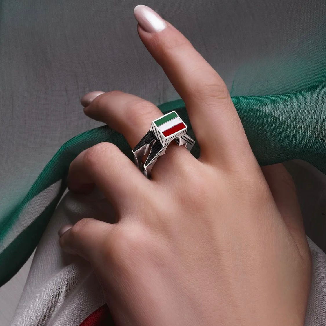 Persian Rings-"For My Homeland" Azadi Tower Ring: Persian Jewelry-AFRA ART GALLERY